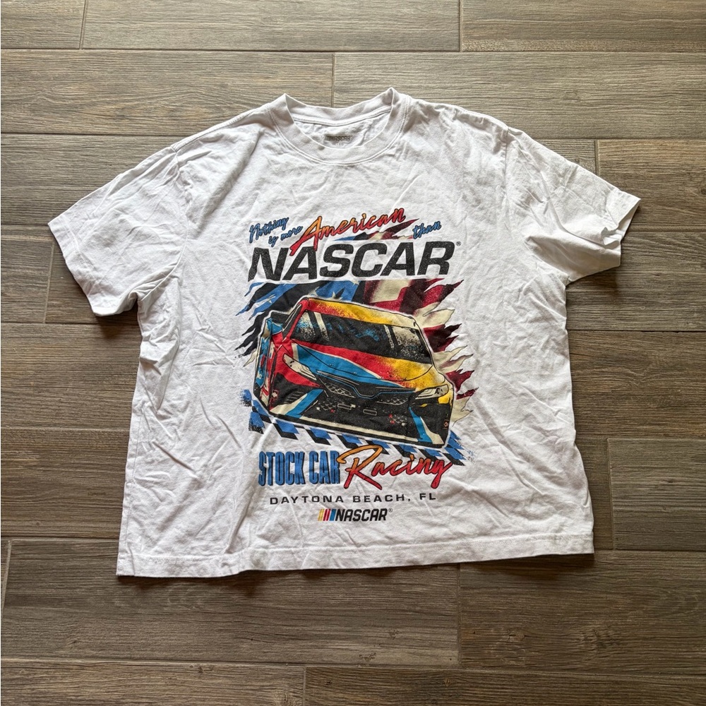 Nascar White and Blue Racing Tee